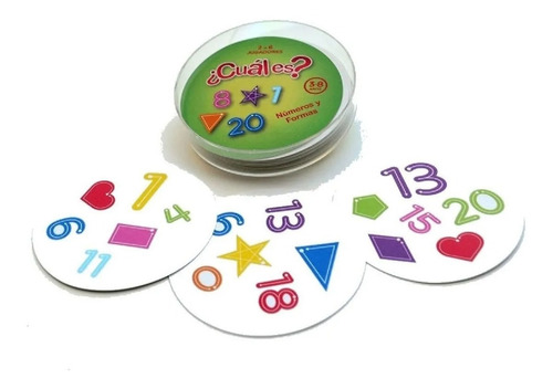 Cual Es? Juego Cartas Coincidencias Numeros Letras Vegetales