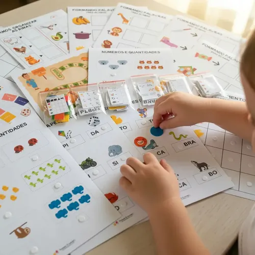 Kit Alfabetização Leitura Escrita 12 Atividades Pedagógicas