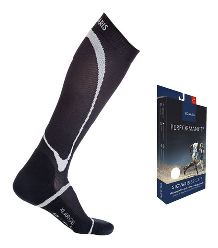 Meia De Compressão 3/4 Performance Sigvaris Preta