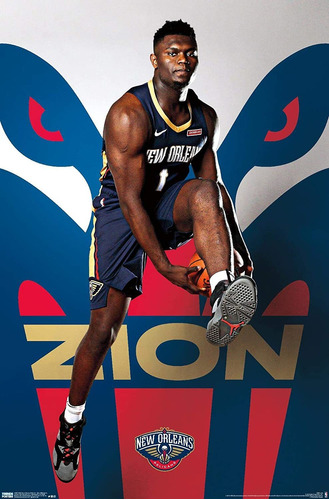 Nba New Orleans Pelicans - Póster De Pared Zion Willia...
