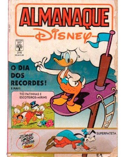 Revistinha Gibis Quadrinhos Almanaque Disney Edição 216 