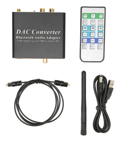 L Digital To Analog Audio Converter Dac Rca 3.5mm Jack