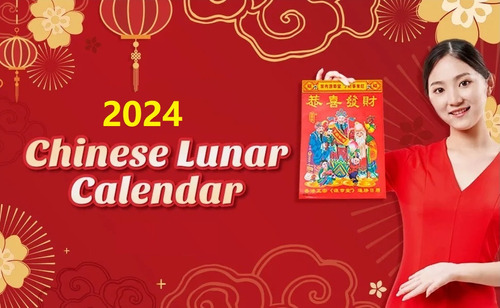 Calendario Almanaque Chino Lunar 2024 Pared Diario Feng Shui