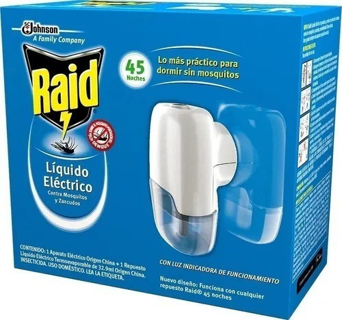 Pack X2u Aparato Raid Eléctrico Mata Mosquitos 45 Noches