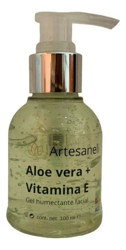 Gel Humectante Facial De Aloe Vera Al 95%   Artesaneli      Tipo De Piel Sensible