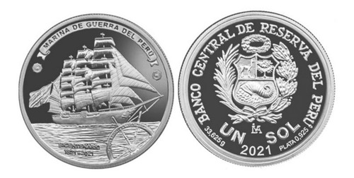 Moneda De Plata Huáscar Nueva Con Su Certificado