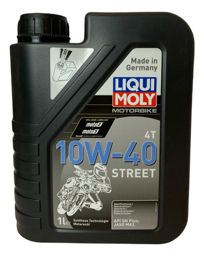 Aceite Liqui Moly 10w40 Street Semisintetico