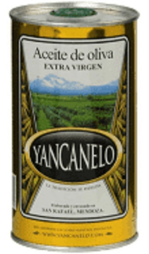 Aceite De Oliva Extra Virgen Yancanelo Lata X 1 Lt 