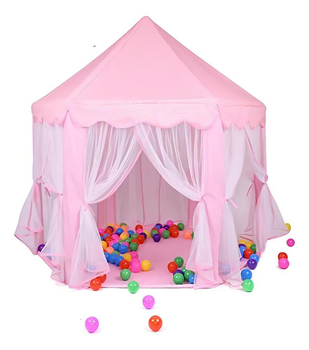 Castillo De Princesa Con Estrellas Led Para Niñas Y Niños