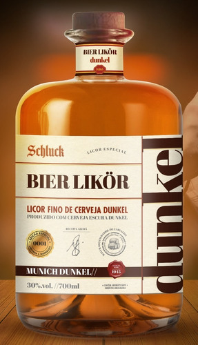 Licor Fino Cerveja Dunkel Schluck Blumenau Bier Likor 700ml