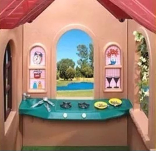 Imagen 4 de 10 de Casita Casa Del Bosque Juguete Rotoys Niños Plastico Int/ext