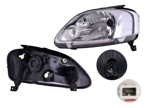 (par) Faros Manual Un As Vw Lupo 2004 2005 2006 2007 Depo