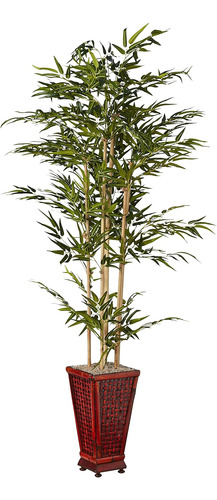 5922 6feet Árbol De Bambú Maceta Decorativa, Verde