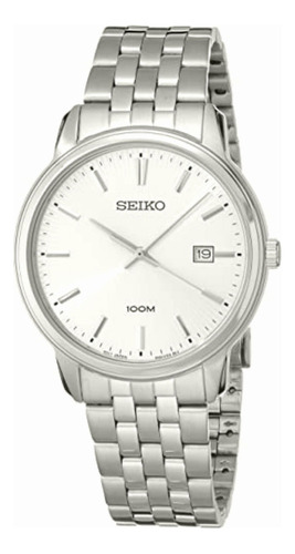 Reloj Seiko Caballero Sur257p1 Acero Con Caratula Blanca