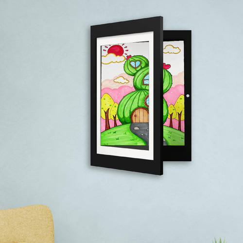 8k Kids Art Display Frame Colgante De Pared Marco Negro