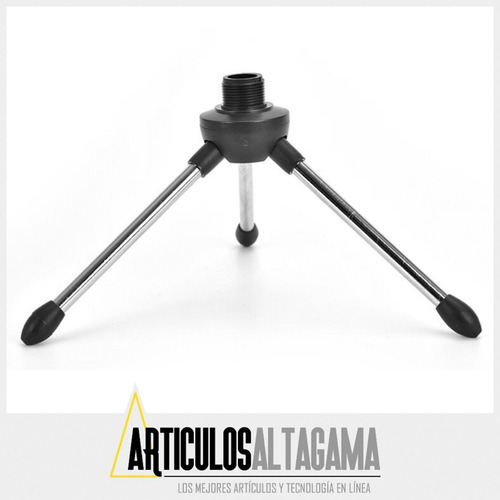 Imagen 9 de 10 de Base Soporte De Mesa Para Microfono 14 Cm Plegable Portatil