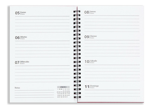 Agenda Semanal 2026 Horizontal Archivo Pdf Imprimible