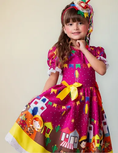 Vestido Festa Junina Infantil Menina Dança São João Caipira