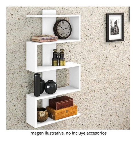Estantería Librero Repisa Pared Bertolini Esm Am 3087 Blanco