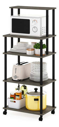 Carrito De Almacenamiento De Cocina 5 Niveles Con Ruedas Blo