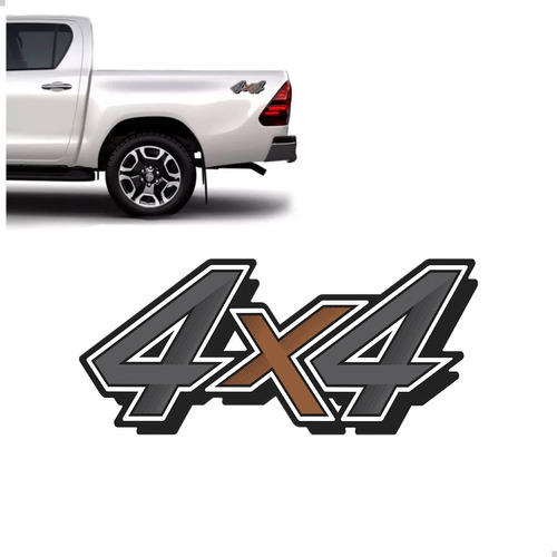 Adesivo Lateral Hilux 4x4 2021 2022 2023 