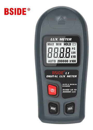 Luxómetro Digital, Medidor De Luz De Rango De 0 ~ 200,000lux