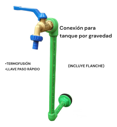 Conexión Para Tanque Por Gravedad ( Termofusión ) 