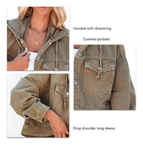 Chaqueta Con Cordón Olive L Uk Plug Para Mujer, Moderna, Con