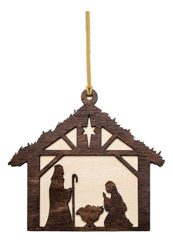 Decoración De Árbol De Navidad, Escena De La Natividad De Je