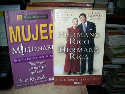 Pack Mujer Millonaria-hermano Rico Hermana Rica- Kiyosaki