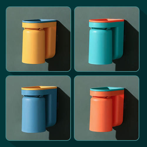 Soporte Para Cepillo De Dientes Con Taza Para Hacer Amarillo