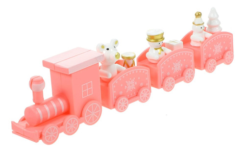 Set Tren Miniatura 19.00x4.30x2.30cm Navidad Decoración