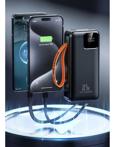 Batería Externa Portátil Carga Rápida Cargador Power Bank 50000 Mah Blanco