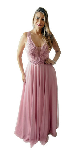 Imagem 1 de 6 de Vestido Festa Longo Madrinha, Marsala Casamento Brilho
