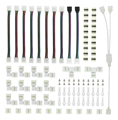 Kit De Cable De Extensión De 4 Pines Para Tira De Luces Led