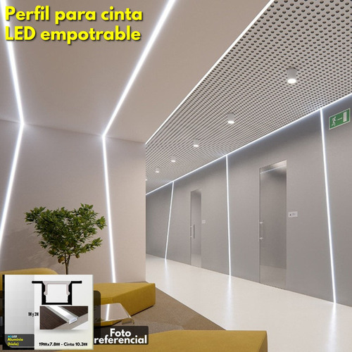 Perfil Superficial Hielo 26x26mm Cinta 24082mm 1mt Ypr26