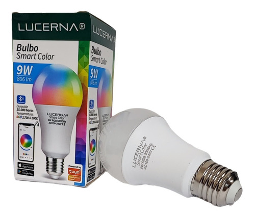 Bombillo Bulbo Led 9w Smart Color E27 100-240v Lucerna