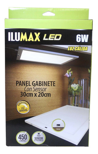 Panel De Gabinete Led 6w Con Sensor Luz Cálida