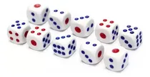 Comprar Pack X10 Dados Blancos De Puntos En Planeta Juguete