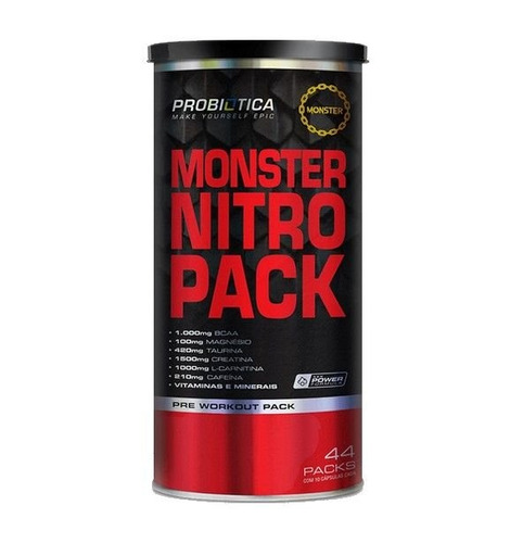 Monster Pack Nitro 44 Pack Probiótica   Brinde