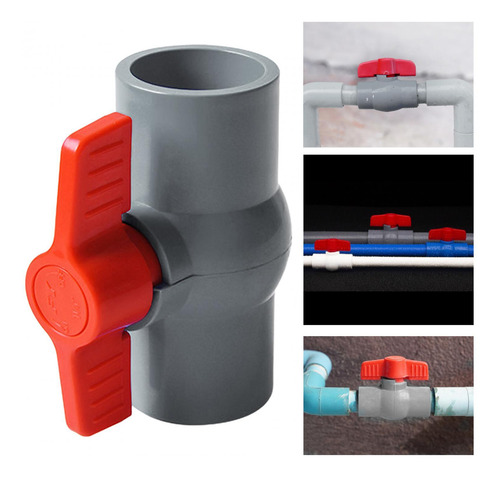 Accesorios De Plomería De Válvula De Bola De Pvc Gris 40mm