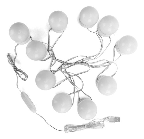 . Luces De Maquillaje Led, Espejo Retráctil, Regulable