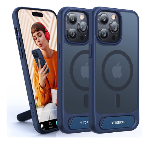 Funda Para iPhone 14 Pro Max Magnetica Contra Caidas Azul