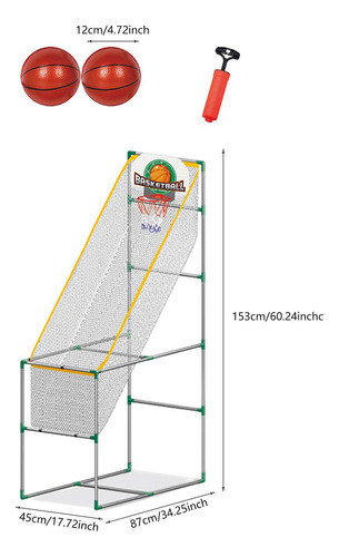 Kids Arcade Basketball Game Basketball Hoop 153m Con 2 Bolas