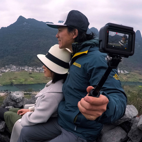 Trípode para cámara Gopro Afttm-001, negro