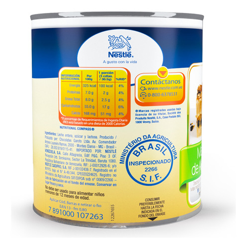 Leche Condensada Azucarada Nestle 395gr