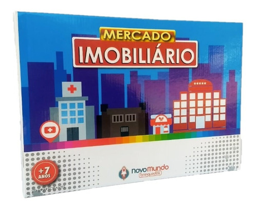 Jogo Mercado Imobiliário D Banco Novo Mundo Tabuleiro