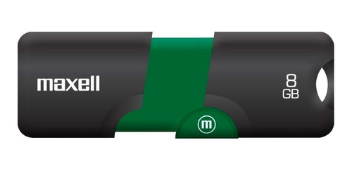 Memoria Usb Maxell Pendrive 8gb Usb Flix Retractil Verde