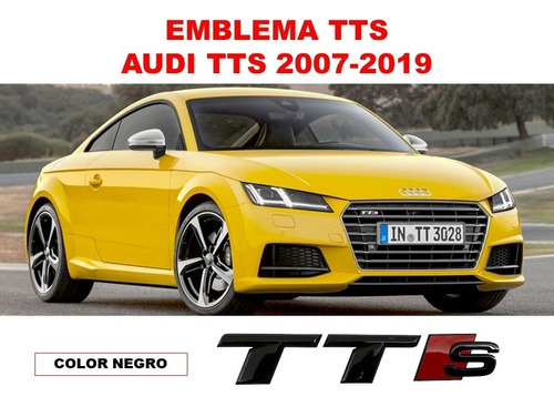 Emblema Tts Audi Tts 2007-2019 Color Negro