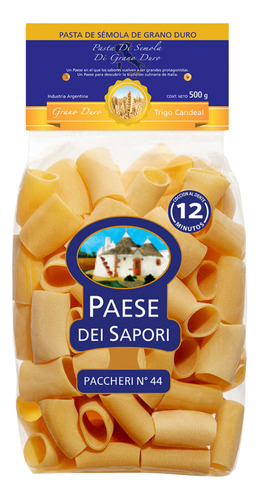 Fideos Paccheri Paese Dei Sapori 500 Gr